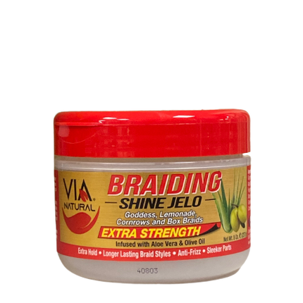 Via Natural Braiding Shine Jelo Extra Strength 227 g - Africa Products Shop