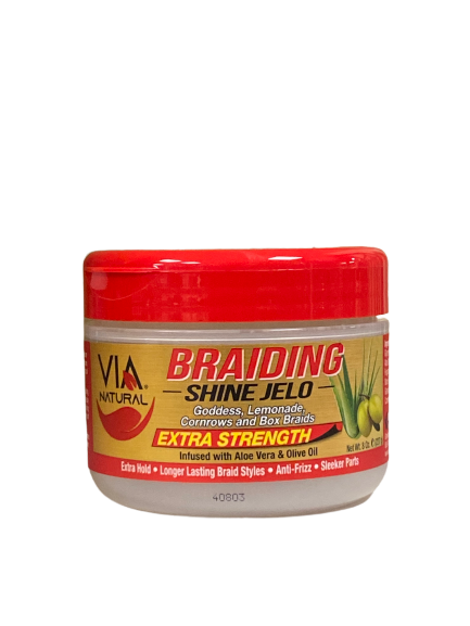 Via Natural Braiding Shine Jelo Extra Strength 227 g - Africa Products Shop