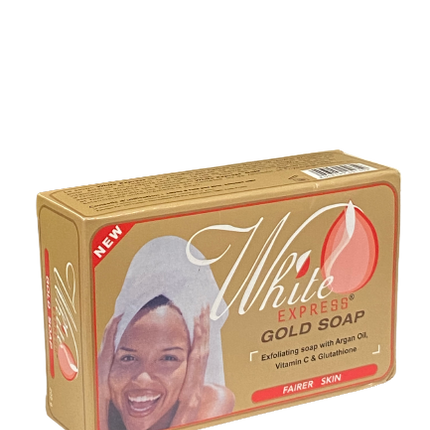 White Express Gold Soap Exfoliant Soap Fairer Skin 200 g - Africa Products Shop