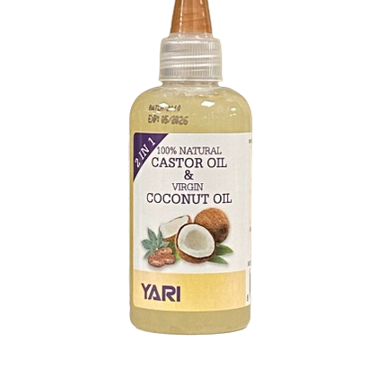 Yari 2 in 1 Castor & Coconut Virgin Oil  105 ml - Africa Products Shop