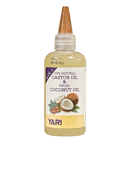 Yari 2 in 1 Castor & Coconut Virgin Oil  105 ml - Africa Products Shop