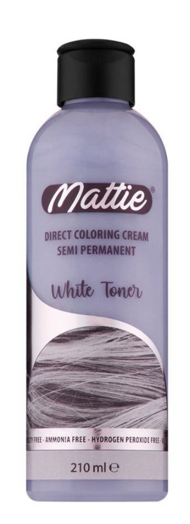Mattie Direct Coloring Cream Semi Permanent White Toner 210ml - Africa Products Shop