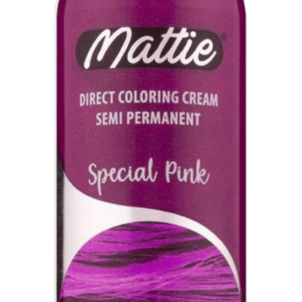 MATTIE DIRECT COLORING CREAM SEMI PERMANENT SPECIAL PINK 210ML - Africa Products Shop